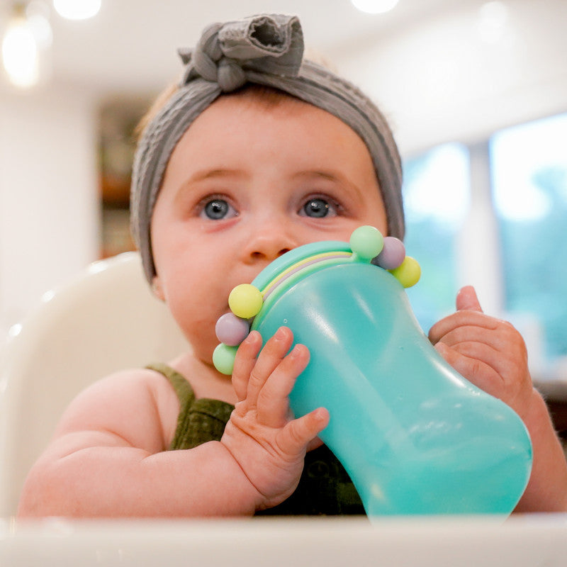 Melii Abacus Straw Sippy Cup Turquoise 340 ml
