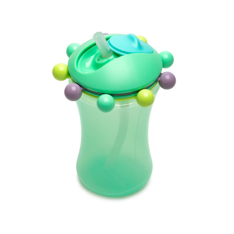 Melii Abacus Straw Sippy Cup Green & Pink 340ml 2 pcs