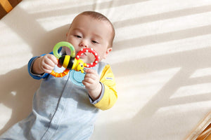 Sassy Bumble Bites Baby Teether Rattle, 3 Months+