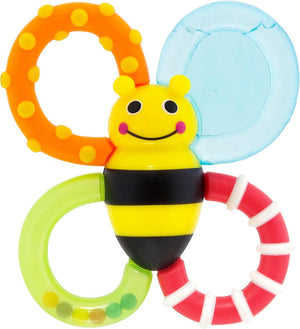 Sassy Bumble Bites Baby Teether Rattle, 3 Months+