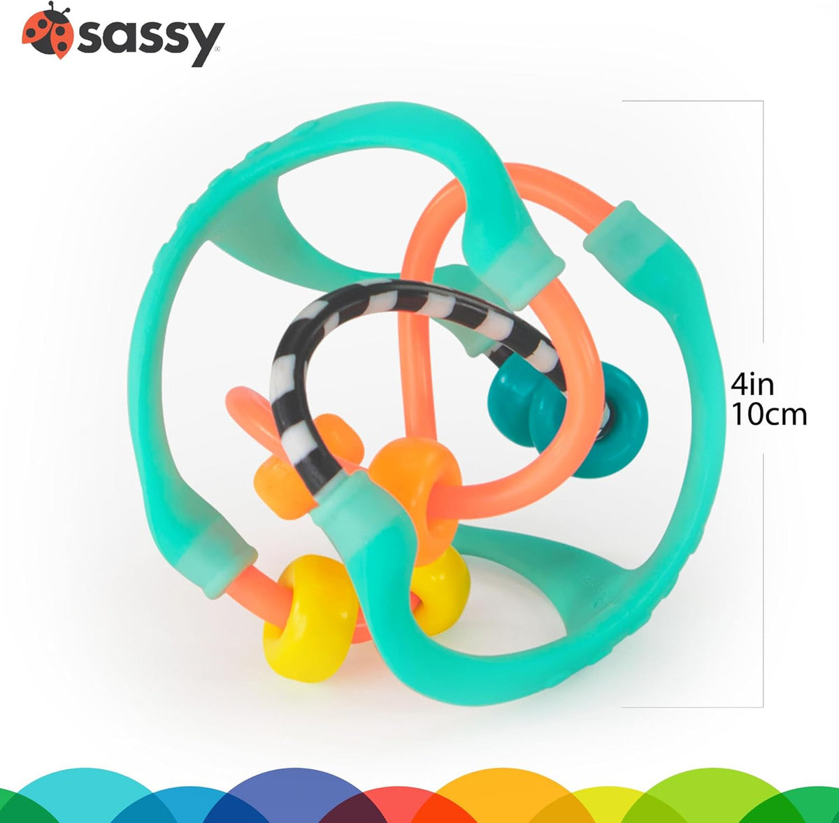 Sassy Busy Ball Baby Sensory Development Toy - 3m+ Assorted