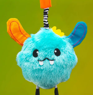 Sassy Confetti Hug & Tug Yeti Chime Toy, Attachable, 0M+