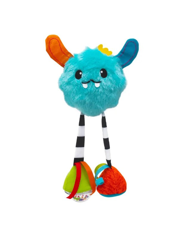 Sassy Confetti Hug & Tug Yeti Chime Toy, Attachable, 0M+