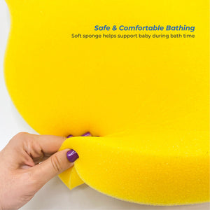 BabyJem Baby Bath Sponge, 0+ Months, Yellow