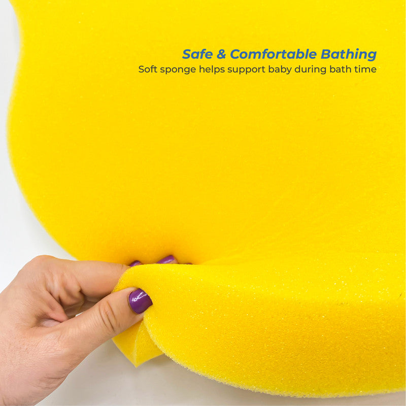 BabyJem Baby Bath Sponge, 0+ Months, Yellow