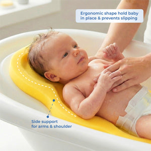 BabyJem Baby Bath Sponge, 0+ Months, Yellow