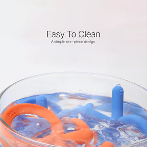Comotomo - Silicone Baby Teether - Blue 3 Months +