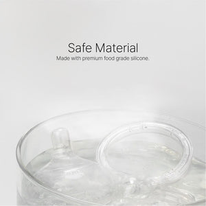 Comotomo - Natural Teat Silicone Nipples (Slow Flow) - Transparent 2 Pcs