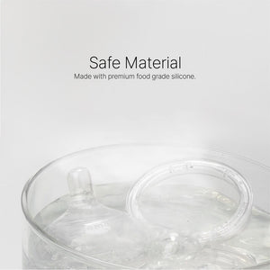 Comotomo - Natural Teat Silicone Nipples (Variable Flow) - Transparent 2 Pcs