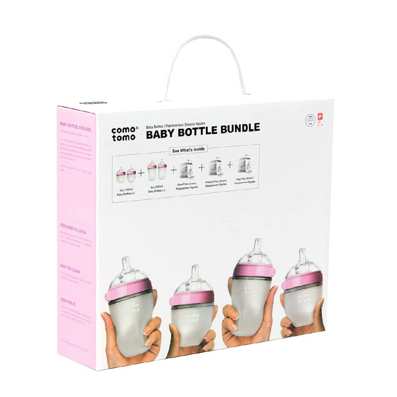 Comotomo - Baby Feeding Bottle Bundle Green