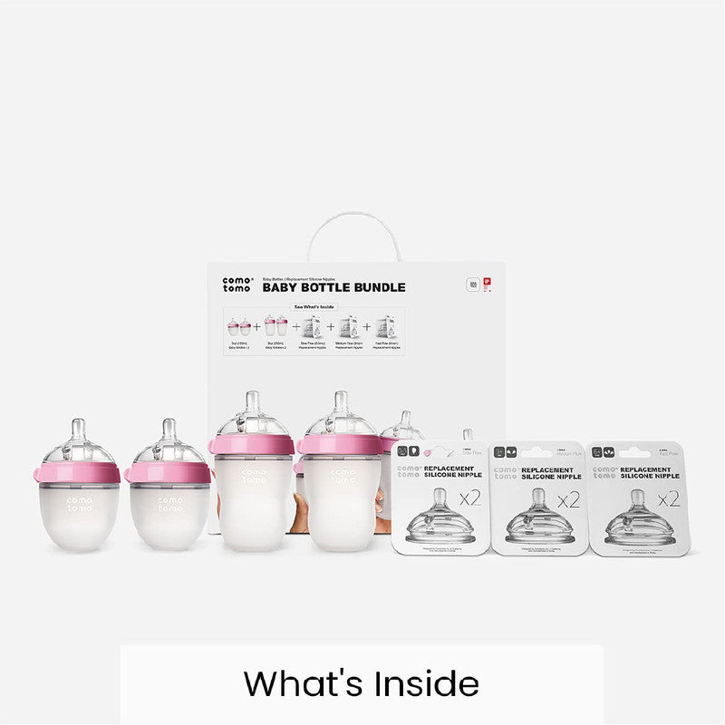 Comotomo - Baby Feeding Bottle Bundle Green