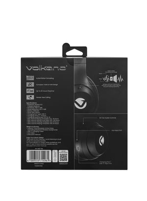 Volkano SoundSweeper Series Active Noise Cancelling Headphones - Black