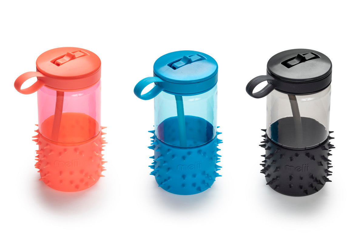 Melii - Spikey Water Bottle 17 oz Blue
