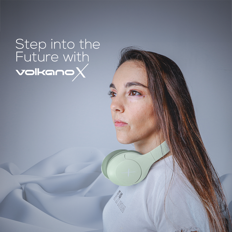 VolkanoX VXH200 Bluetooth Headphones with ANC - Green