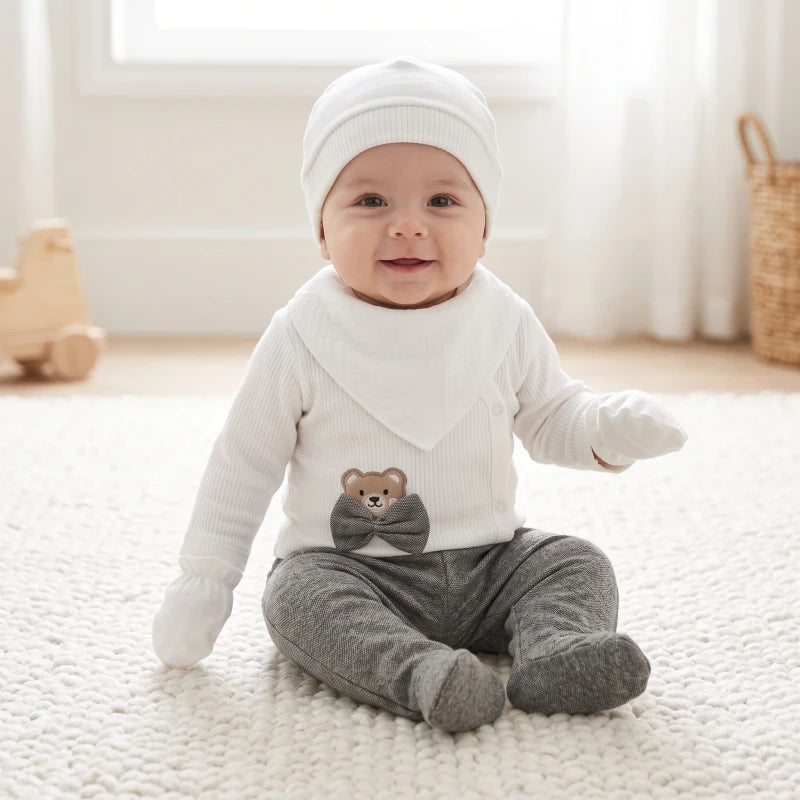 NOA & LINDA 4-Piece Newborn Pajama Set (420223)