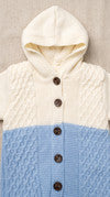 Hooded Knit Fur-Lined Baby Romper (K18)