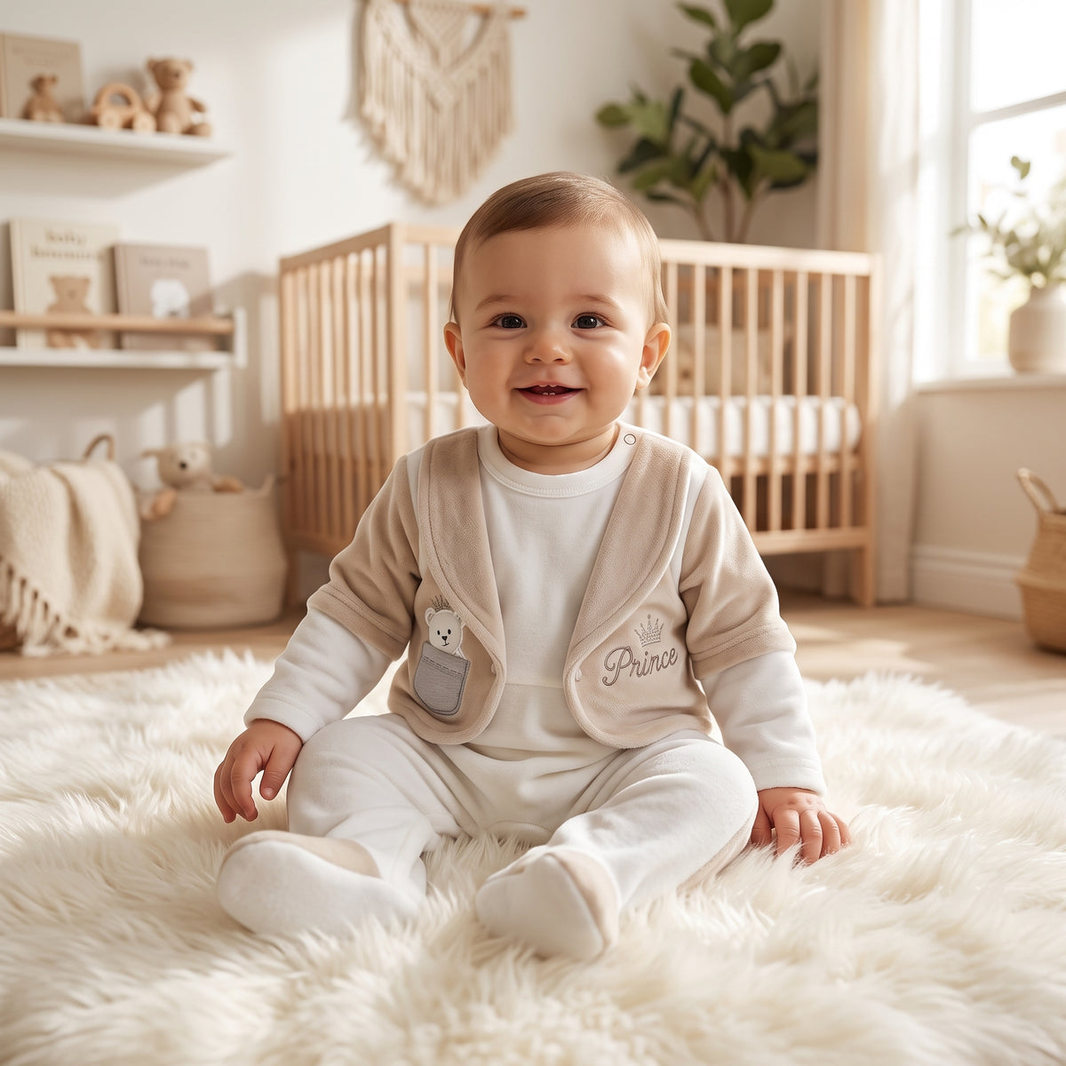 Kachoura Baby Vest-Look Winter Romper (333)