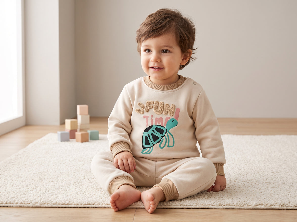 Jep Mood Fun Time Turtle Sweatshirt & Jogger Set (2707)
