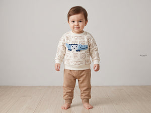 Jep Mood Dino Friends Sweatshirt & Jogger Set (2738)