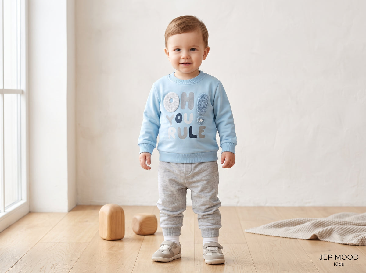 Jep Mood Oh You Rule Sweatshirt & Jogger Set (2732)