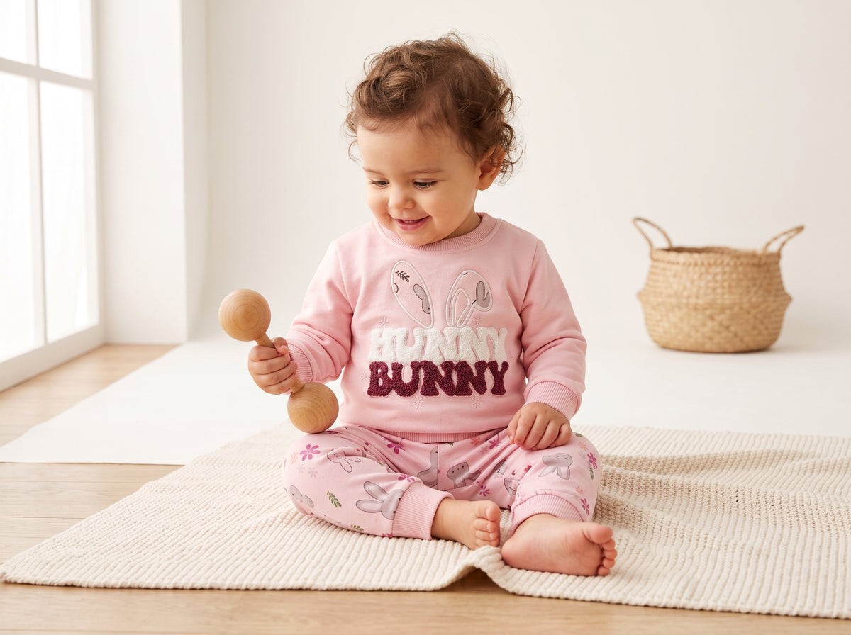 Jep Mood Hunny Bunny Sweatshirt & Jogger Set (2702)