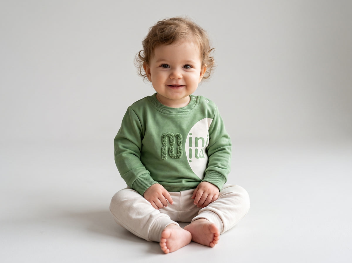 Jep Mood Mini Color Block Sweatshirt & Jogger Set (2729)