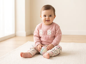 Jep Mood Babe Heart Sweatshirt & Jogger Set (2703)