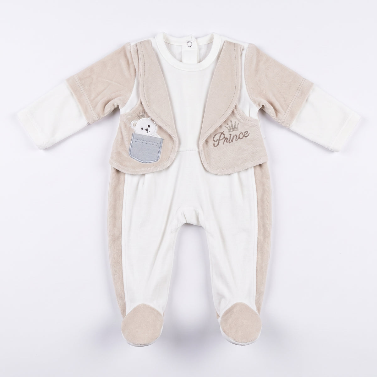 Kachoura Baby Vest-Look Winter Romper (333)