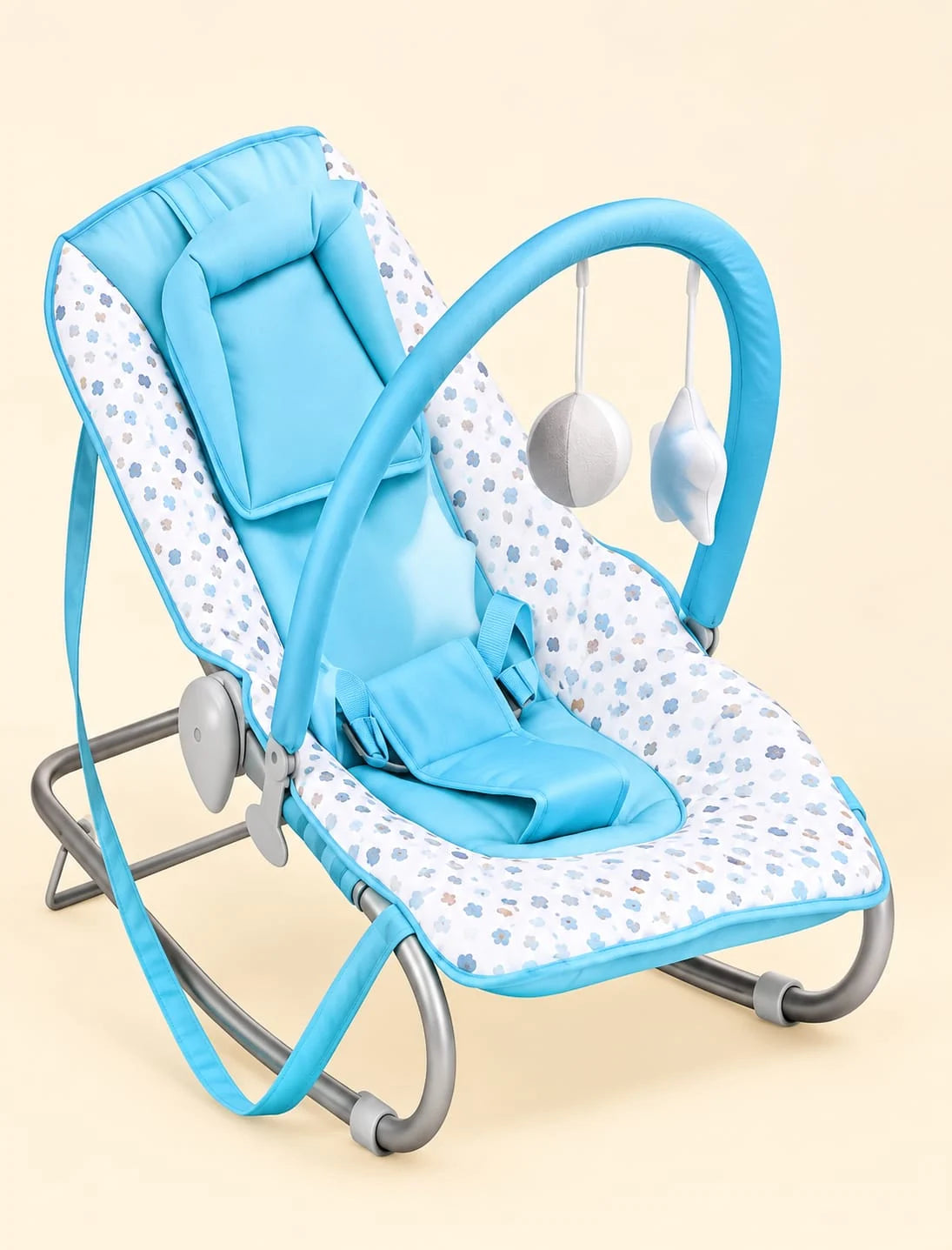 Baby Bouncer Rocker Chair with Toy Bar