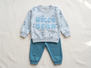 Jep Mood Hello Bear Sweatshirt & Jogger Set (2742)
