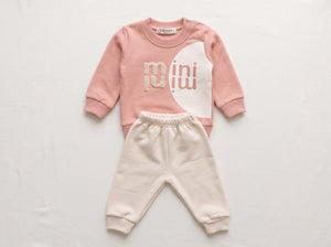 Jep Mood Mini Color Block Sweatshirt & Jogger Set (2729)