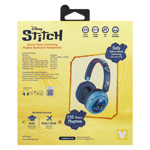 Disney Stitch ANC Padded Bluetooth Headphones - Image 6