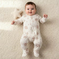 Juniors Cotton Round Neck Long Sleeves Sleepsuit with Space Print