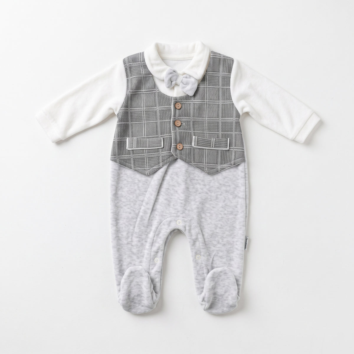 Nehad Baby winter Fur Baby Romper with bow style (11149)