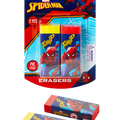 Spiderman 2 Pastel Primary Erasers. Multi