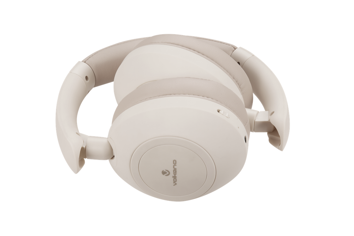 Volkano Aura Series Active Noise Cancelling Bluetooth Headphones - Cream