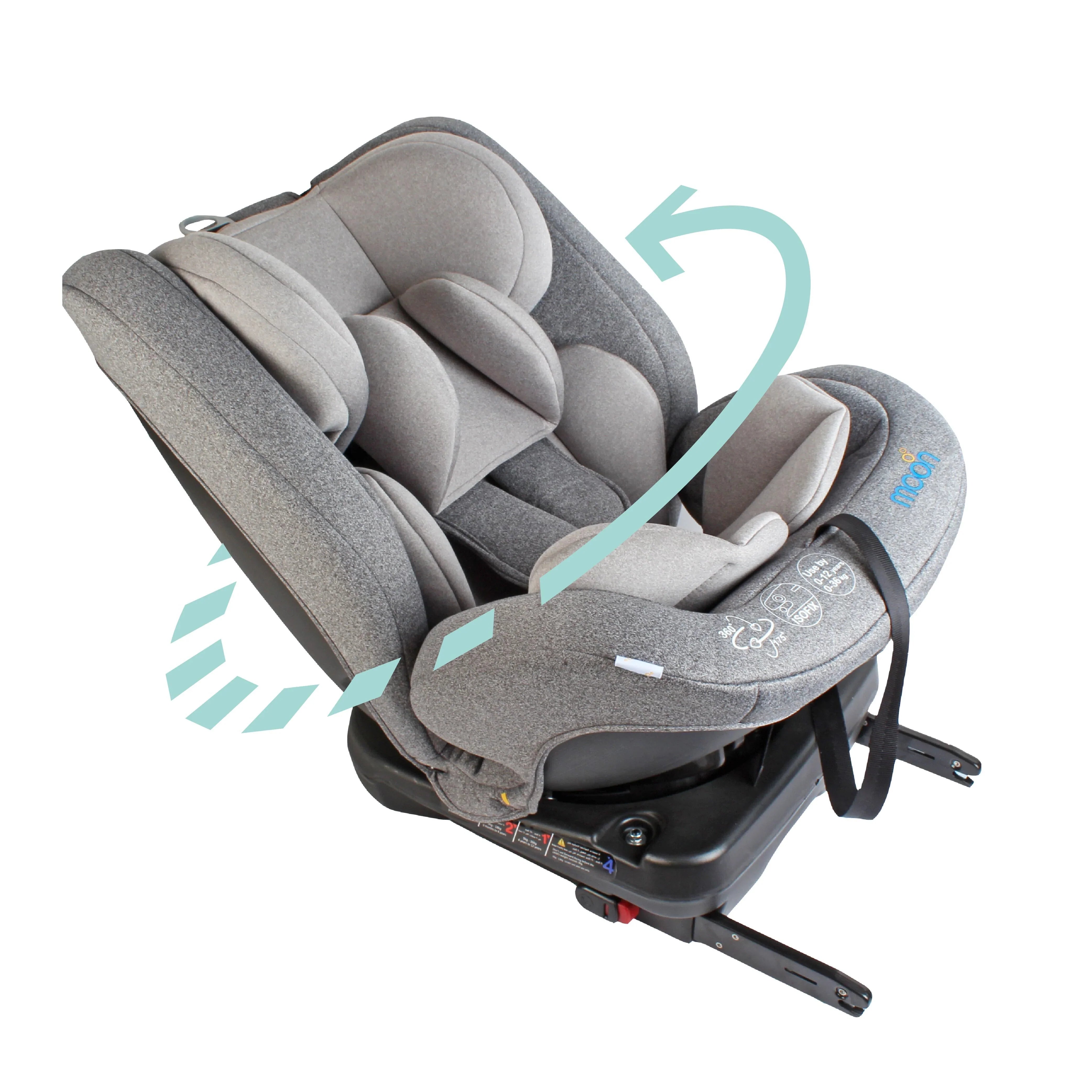 Moon Rover Baby/Infant Car Seat 360?ø Rotate - Grey