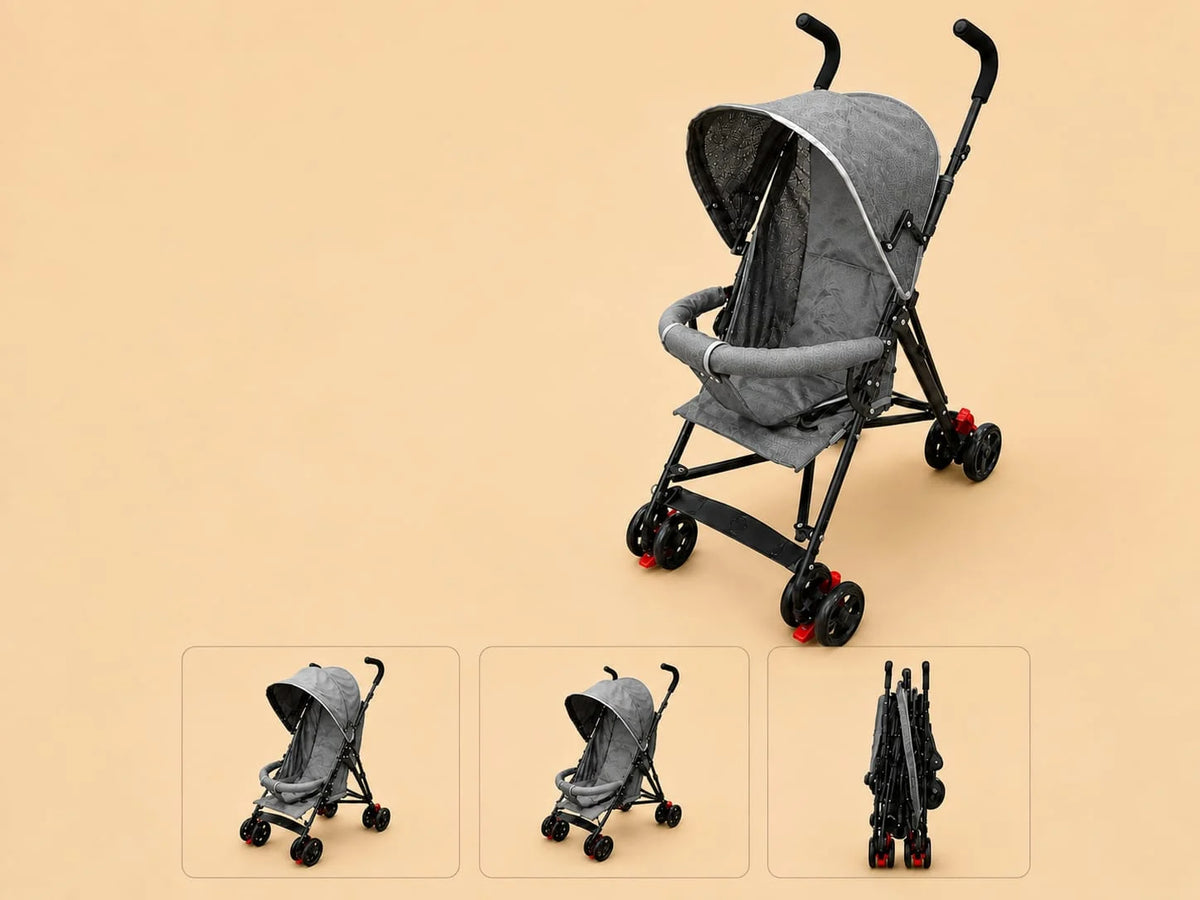 Lightweight Umbrella Stroller - Grey Textured