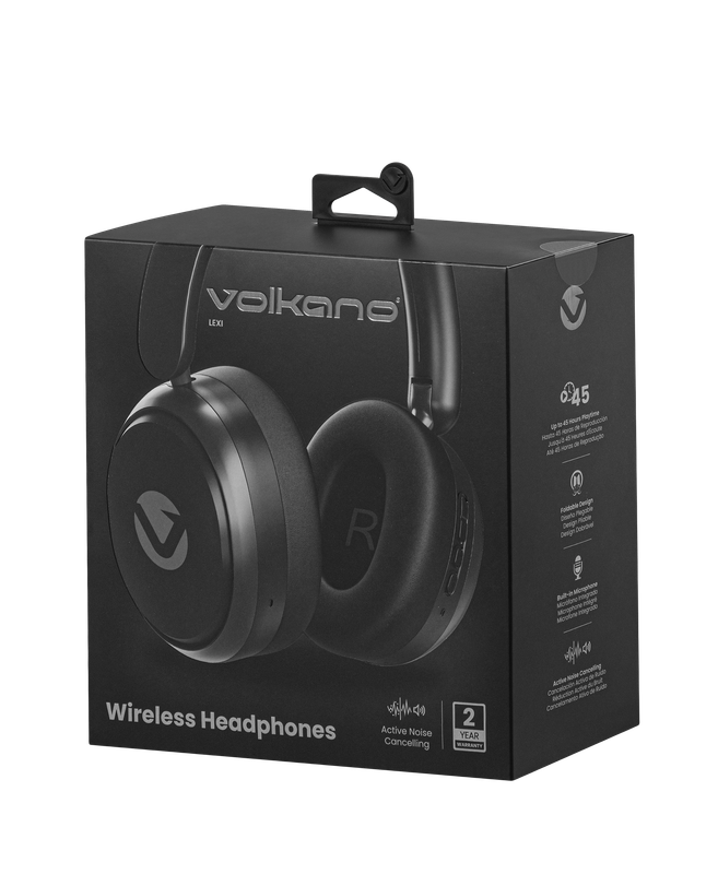 Volkano Lexi Bluetooth Headphone with ANC - Black