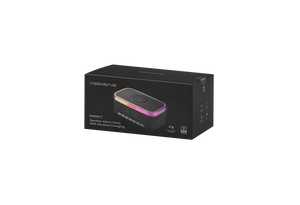 Volkano Radiant 2 Alarm Clock with Wireless Charging and Speaker - Black