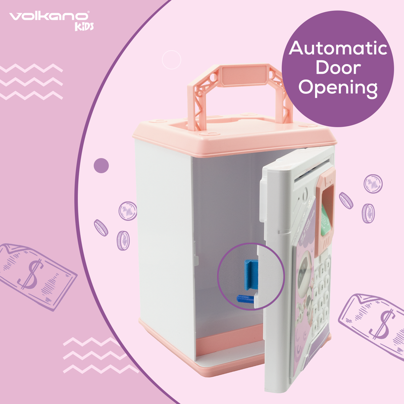 Volkano Kids Robo Vault series Kids Money Saving Vault - Pink - Image 6