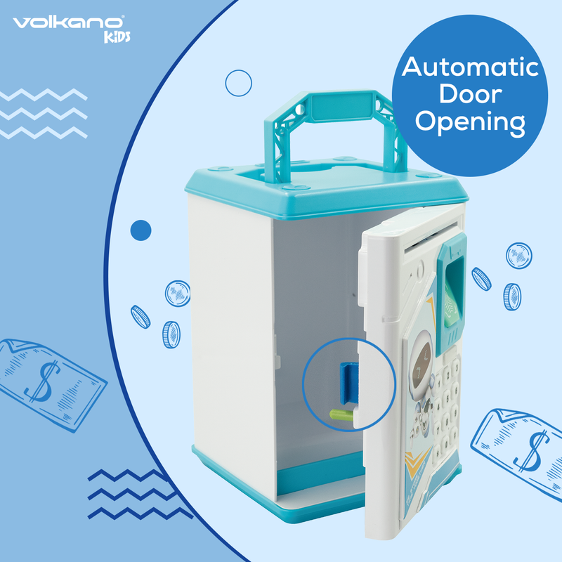 Volkano Kids Robo Vault series Kids Money Saving Vault - Blue - Image 6