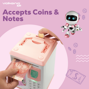 Volkano Kids Robo Vault series Kids Money Saving Vault - Pink - Image 7