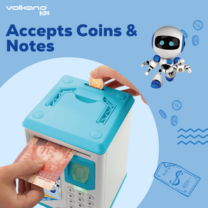 Volkano Kids Robo Vault series Kids Money Saving Vault - Blue - Image 7