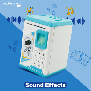 Volkano Kids Robo Vault series Kids Money Saving Vault - Blue - Image 9