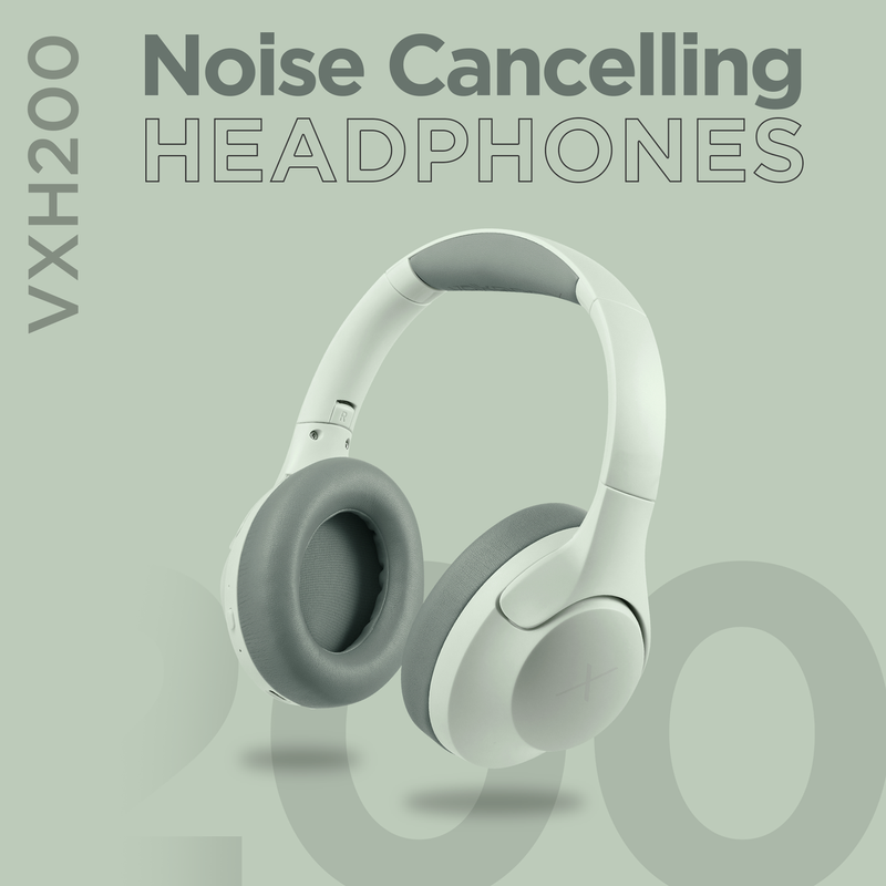 VolkanoX VXH200 Bluetooth Headphones with ANC - Green