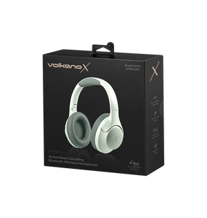 VolkanoX VXH200 Bluetooth Headphones with ANC - Green