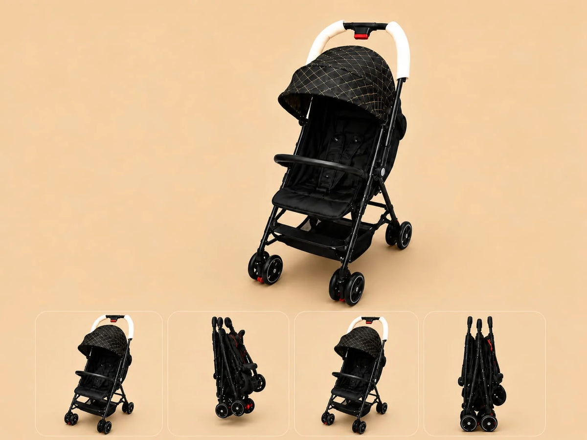 Reversible Umbrella Stroller - Black Diamond Quilted