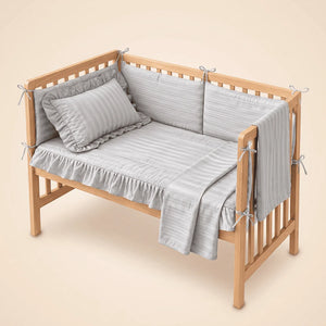 Crib Bedding Set with Bumper, Pillow & Blanket