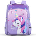 Cocobee - Cute Unicorn Printed Backpack, 15 Inches, Adjustable Straps – Purple